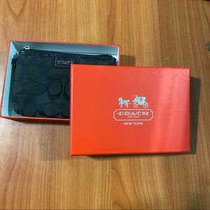 Black Coach Wristlet w/ Box